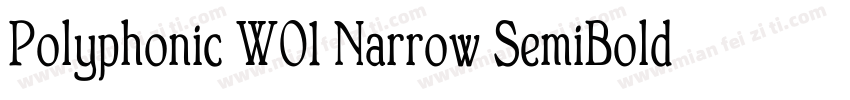 Polyphonic W01 Narrow SemiBold字体转换